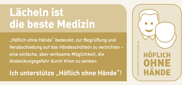 Aktion - Höflich ohne Hände Höflich ohne Hände